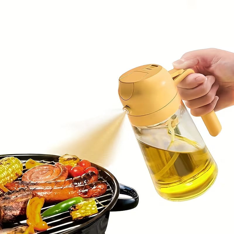 2-in-1 Oil Spray Bottle 470ml | Sprayer & Pourer
