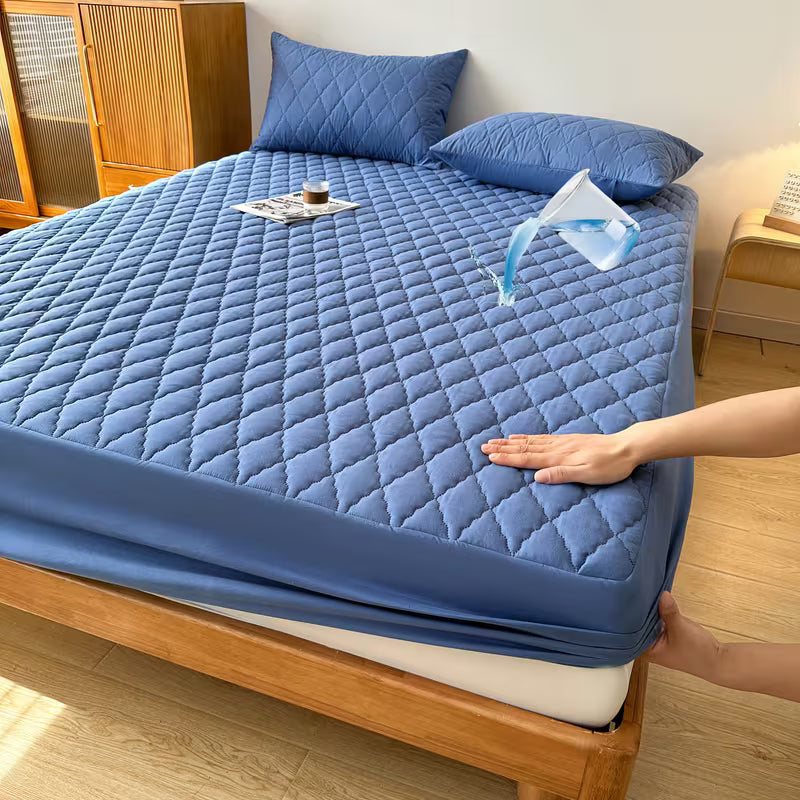 CloudShield Waterproof Mattress Protector — Deep Pocket Fitted Sheet, Noiseless & Ultra-Soft