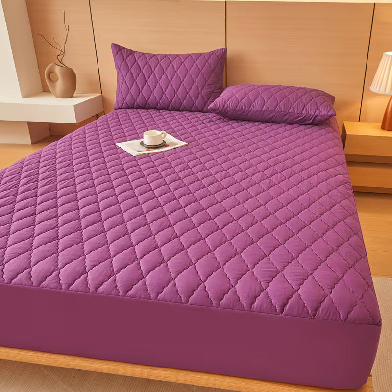 CloudShield Waterproof Mattress Protector — Deep Pocket Fitted Sheet, Noiseless & Ultra-Soft