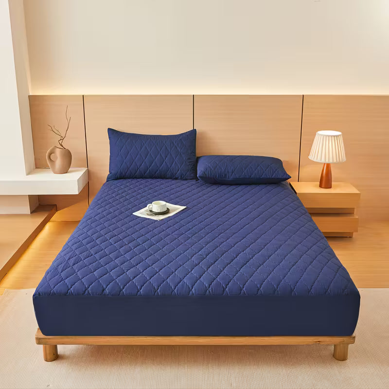 CloudShield Waterproof Mattress Protector — Deep Pocket Fitted Sheet, Noiseless & Ultra-Soft