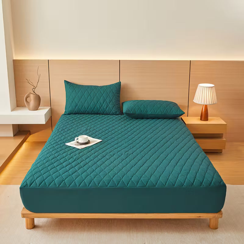CloudShield Waterproof Mattress Protector — Deep Pocket Fitted Sheet, Noiseless & Ultra-Soft
