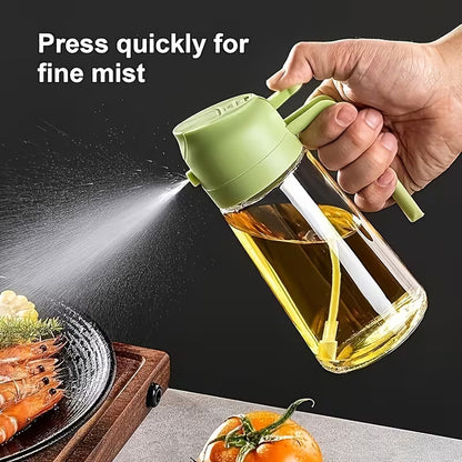 2-in-1 Oil Spray Bottle 470ml | Sprayer & Pourer