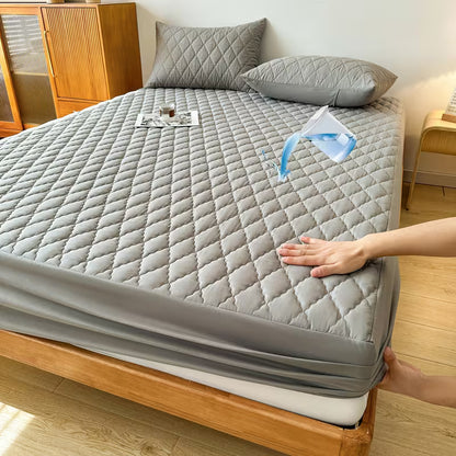 CloudShield Waterproof Mattress Protector — Deep Pocket Fitted Sheet, Noiseless & Ultra-Soft