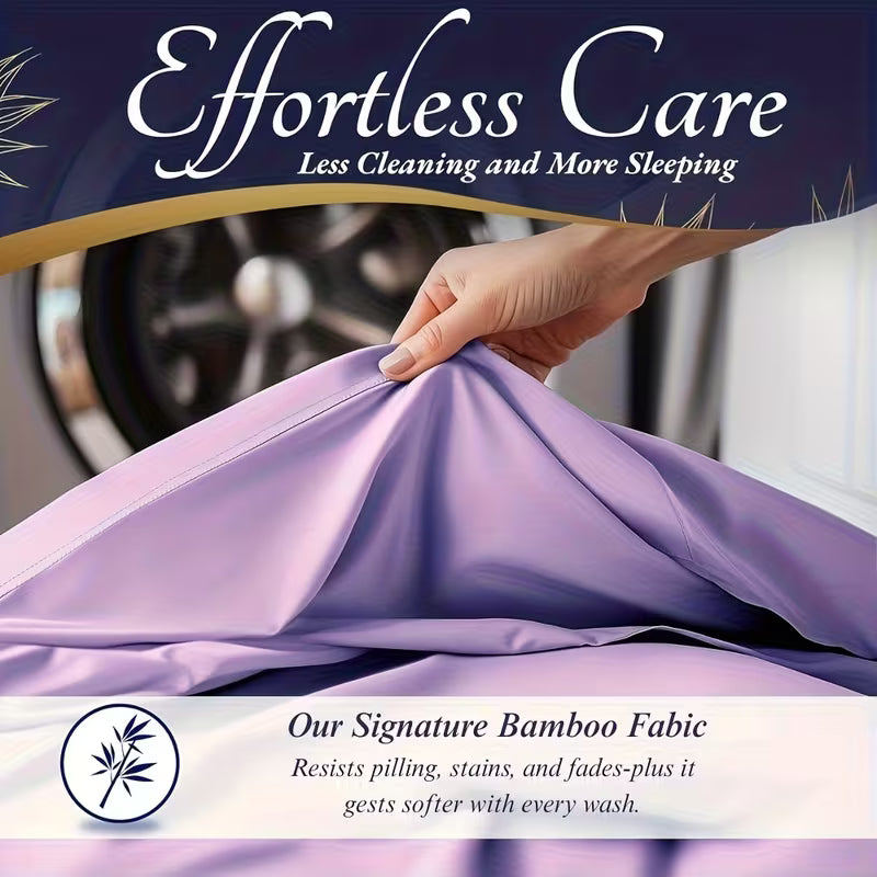 4-Piece Bamboo Cooling Bed Sheet Set
