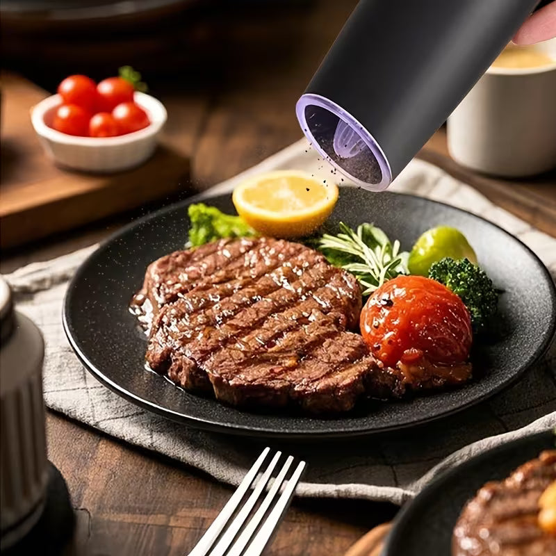 Electric Pepper Grinder with LED Light